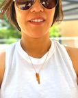 Love Baseball Bar Necklace lifestyle product picture 1