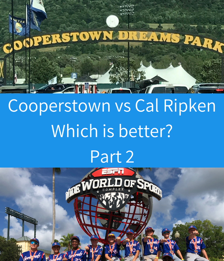 Cooperstown vs Cal Ripken's tournament comparison Part 2