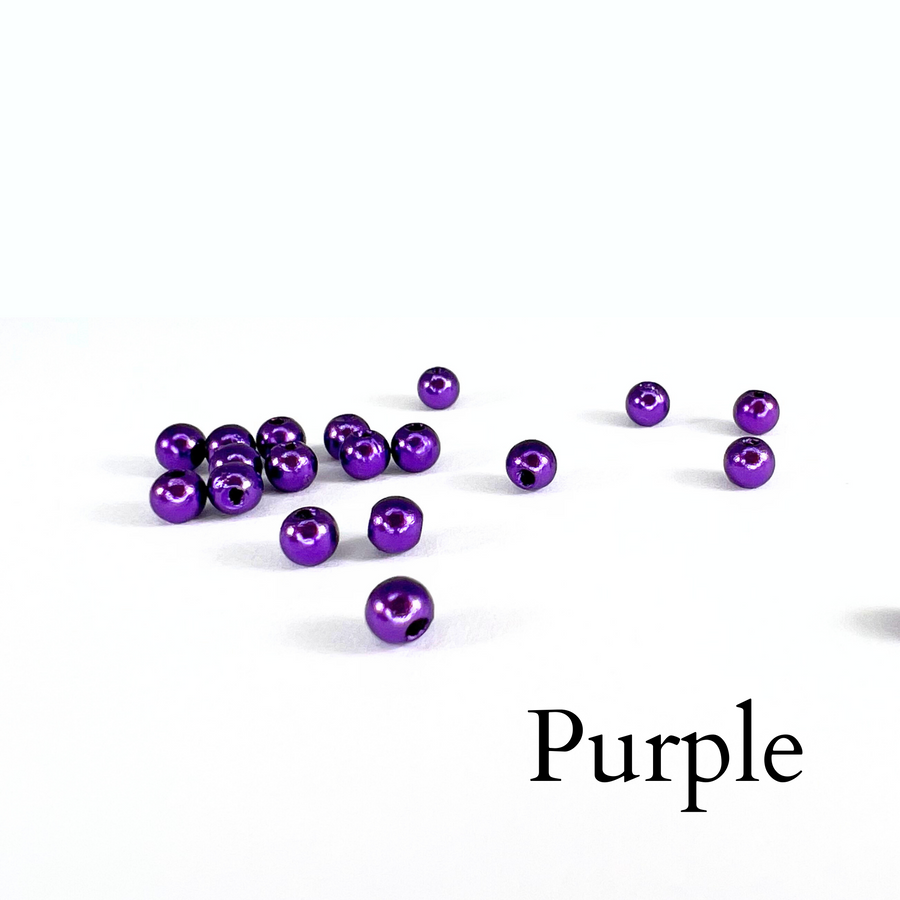picture of purple pearl parts for the custom baseball team earrings