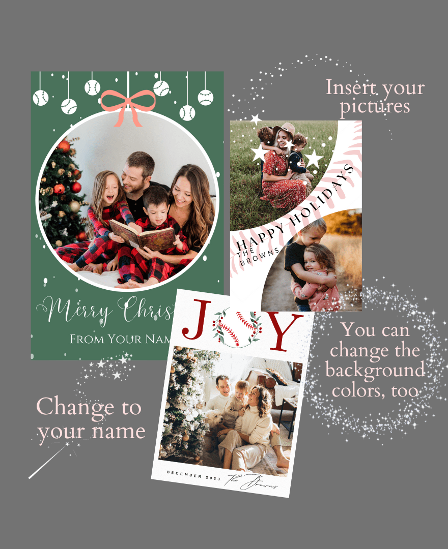 Gift with purchase holiday card template promotion image