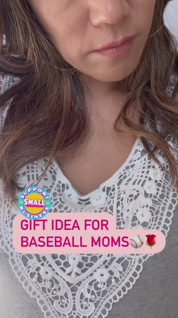 Baseball Mom Jewelry - Baseball Mom Necklace Gold/Silver